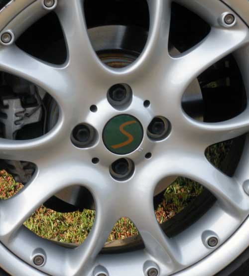 Set of 5 Center cap vinyl overlay overlays decal decals vinyl graphics stickers fit 2002 2003 2004 2005 2006 2007 Mini Cooper