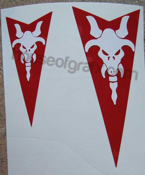 Front & rear emblem overlay decals fit any Pontiac GTO 04 05 06