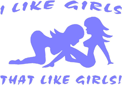 I like girls that like girls vinyl vehicle decal decals sticker