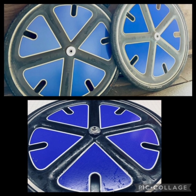 2 color FMT Forward Motion Technologies Sulky wheel decals