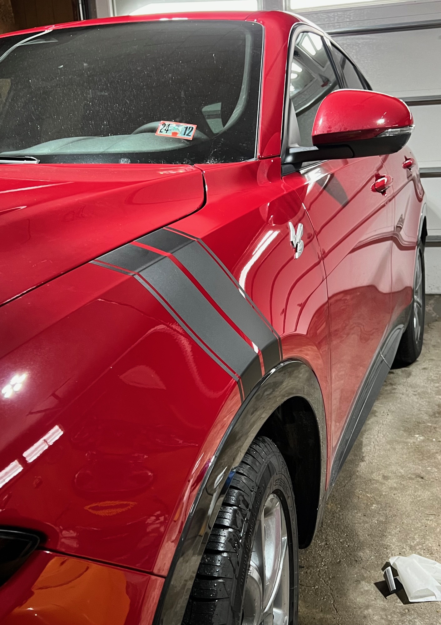 Fender Hash Hashes Stripes Decals with pin stripe vinyl Graphics compatible with any model 2023 2024 Dodge Hornet GT R/T EAWD Blacktop