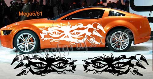 Claw Claws Ripping Side Body Graphics Decals UNIVERSAL FIT JDM