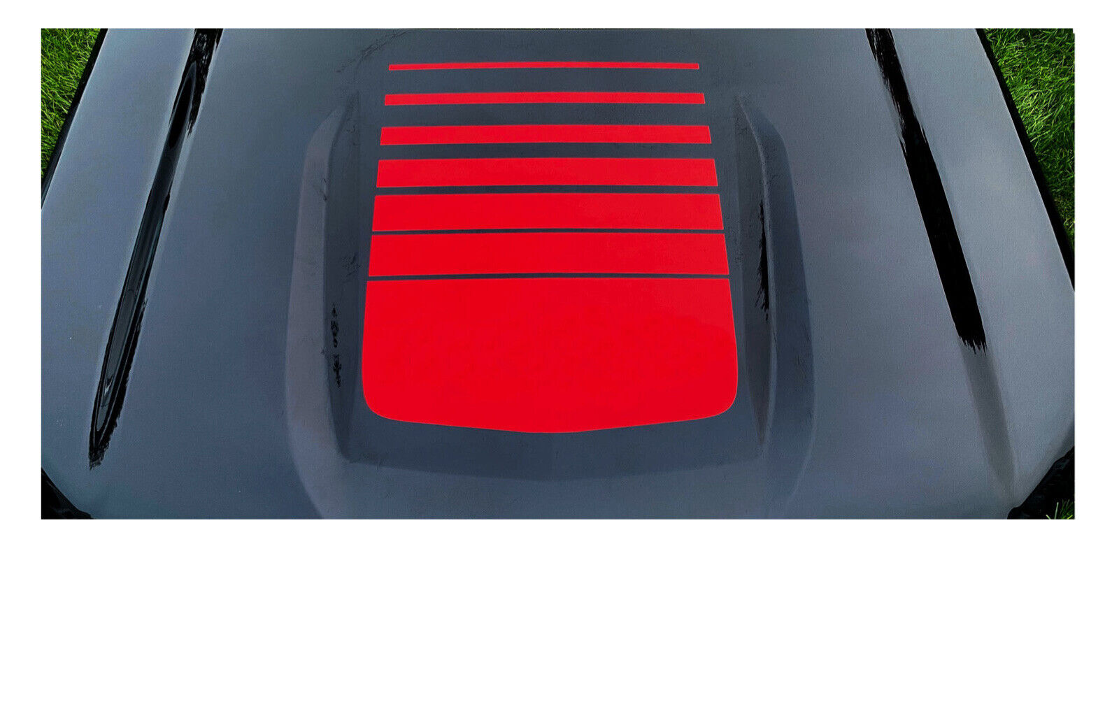 Strobe Gradient style fits any model 2019 2020 2021 2022 Chevy Silverado Z71 Trail Boss LTZ LT Hood Decal
