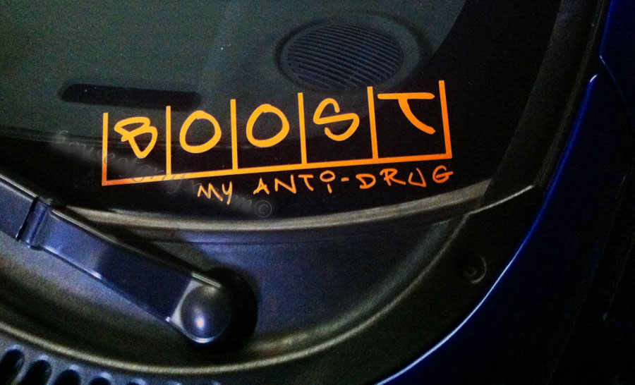 Boost my anti-drug turbo car truck decal decals sticker