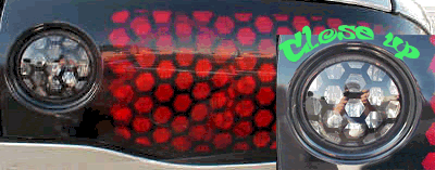 Pontiac Firebird Reverse light honeycomb decals overlays