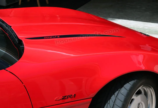 Hood Stripe Stripes vinyl decal decals graphics Spears fit 1984 1985 1986 1987 1988 1989 1990 1991 1992 1993 1994 1995 1996 Chevrolet C4 Corvette