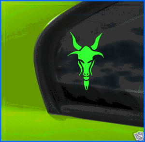 Goat head window decal decals sticker graphics fits all GTO's