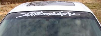 Chevy Monte Carlo "Intimidator" Windshield banner Decal