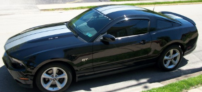 6pc Racing rally stripe stripes graphics fits 2010 Ford Mustang