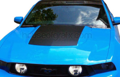 Large OEM style center hood stripe graphic vinyl decal fits 2010 2011 2012 Mustang