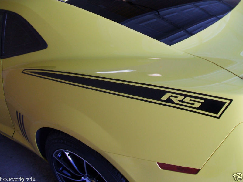 Quarter panel vinyl decal decals stripes fits 2010 2011 2012 2013 Chevrolet Camaro SS RS