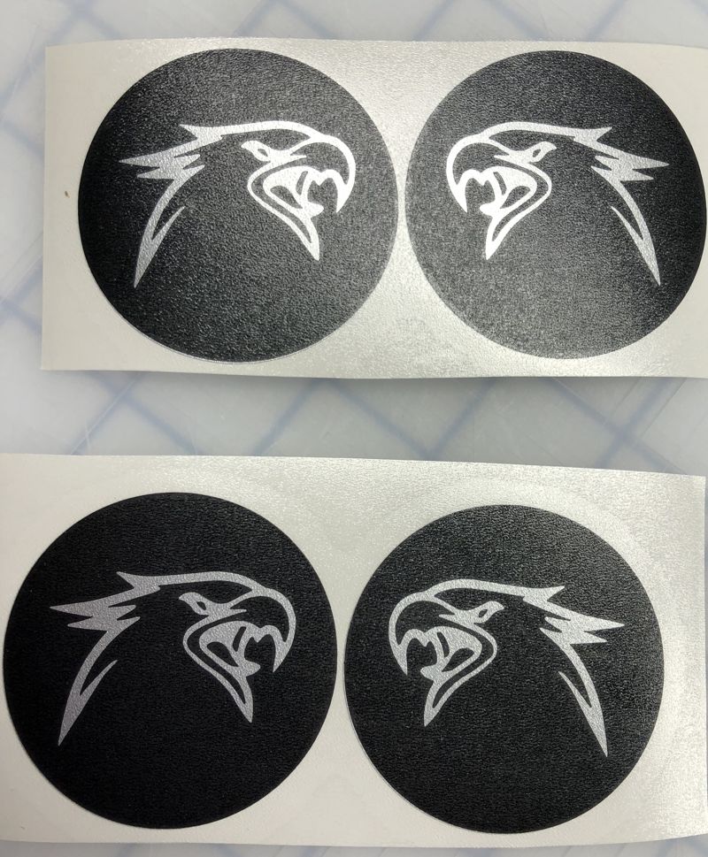 Universal style Center Cap wheel Decal Decals for Jeep Grand Cherokee Trackhawk
