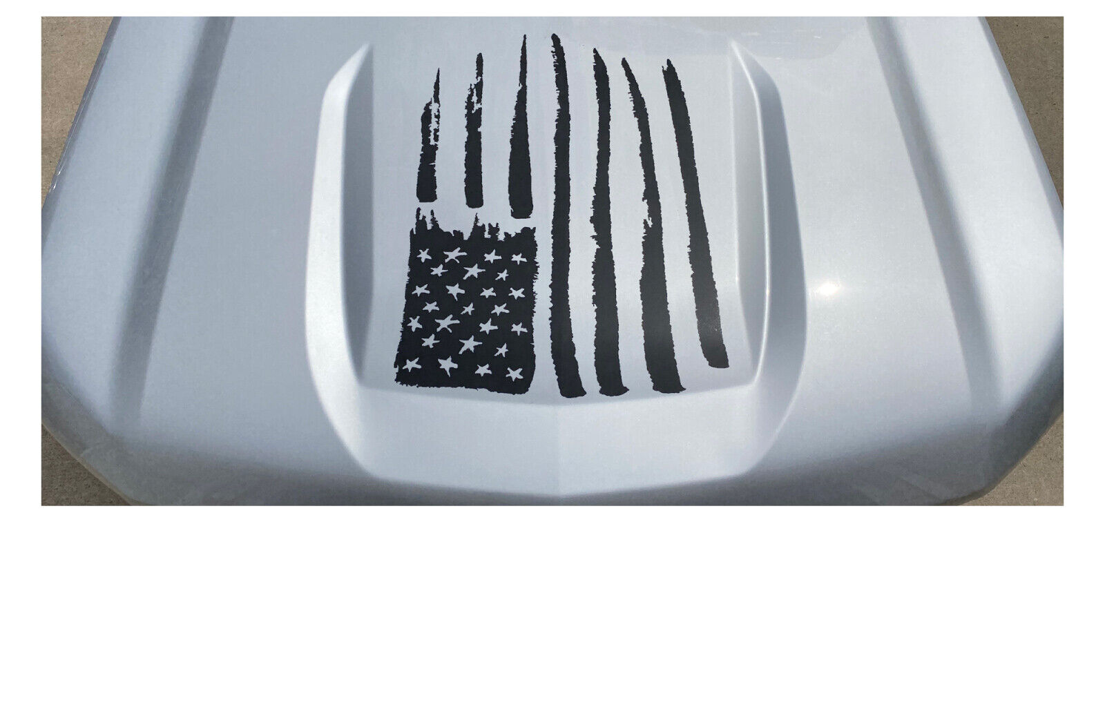 Distressed Hood Flag decal fits any model 2019 2020 2021 2022 Chevy Silverado Z71 TRAIL BOSS LTZ RST